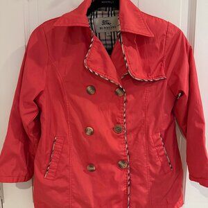 Burberry London Youth Lined Pink Jacket Size XXL